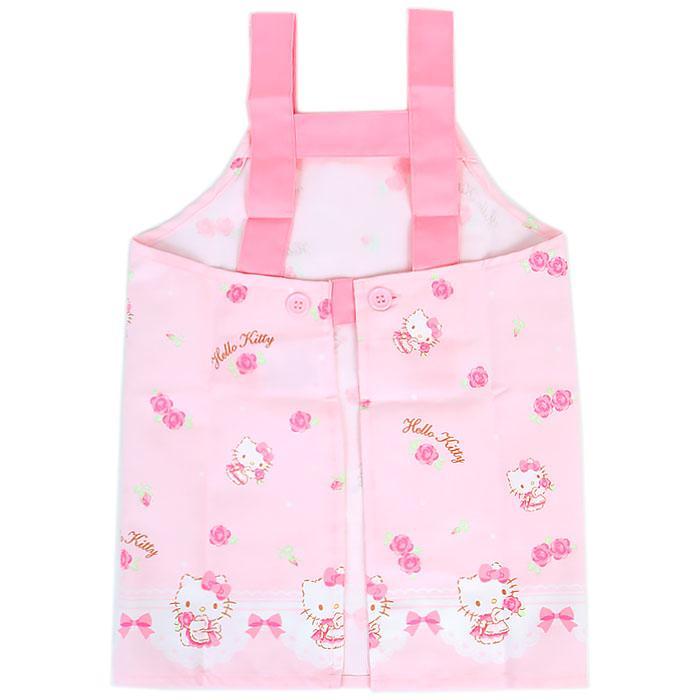 ハローキティ キッズエプロン 100cm 日本製 子供用 女の子 女児 バラ