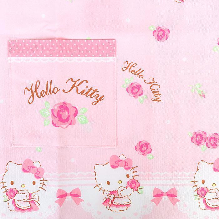 ハローキティ キッズエプロン 100cm 日本製 子供用 女の子 女児 バラ