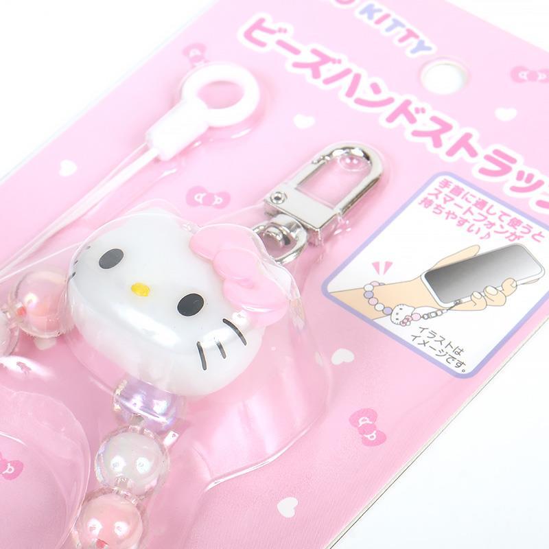 サンリオ　VivitixGirls ハローキティ ストラッ ハローキティ ビーズハンドストラップ スマホ 携帯 サンリオ sanrio