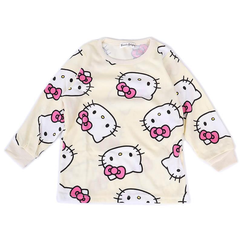 中古 長袖パジャマ ハローキティ 天使 ハローキティ キッズ 長袖パジャマ 110cm 春夏秋 子供 女の子 サンリオ