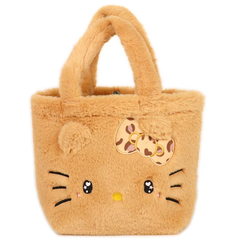 ハローキティ ファーミニトート 手さげバッグ Leo ふわふわ フェイス