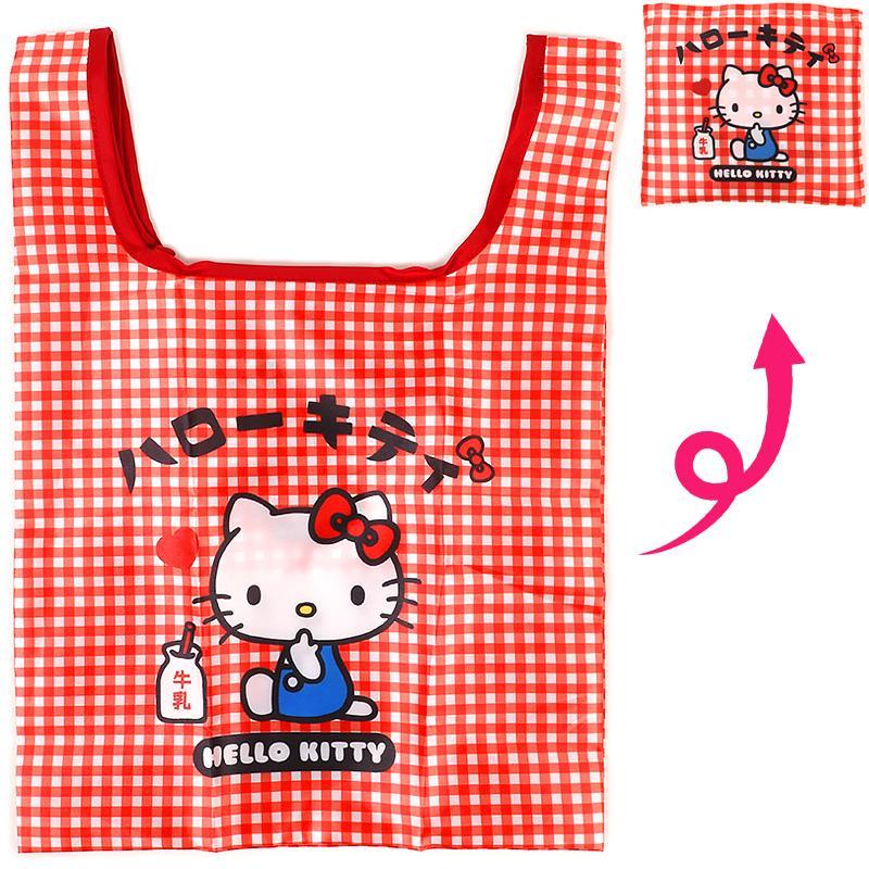 激レア♡ハローキティ　エコバッグ　☆未開封☆ ハローキティ エコバッグ 折りたたみ コンパクトサイズ ミニ 復刻版