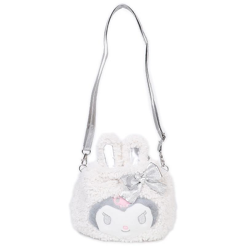 クロミ 2WAY 巾着 ショルダーバッグ フェイス形 ふわふわスノー