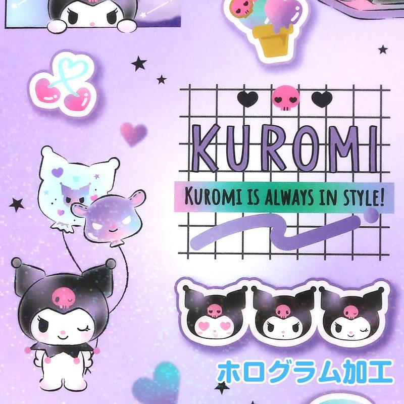 【未使用品】プラ製　キャラクター下敷き　24枚セット+おまけ クロミ 下敷き ホログラム加工 日本製 サンリオ 入園入学 進級 応援