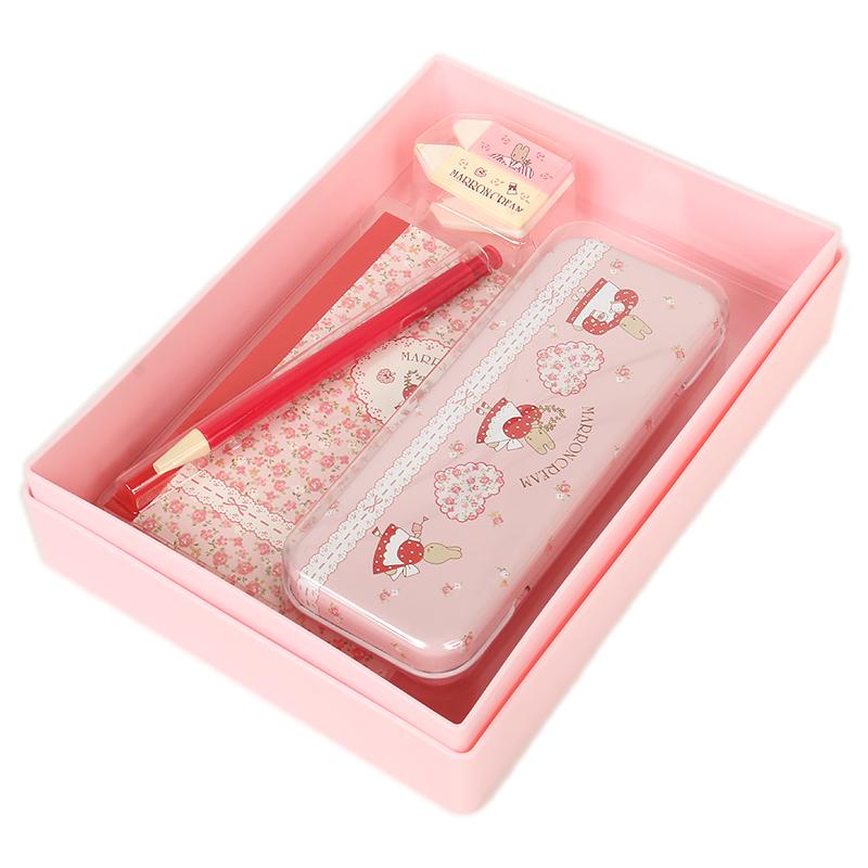 マロンクリーム お道具箱＆文具セット 5点セット ステーショナリー