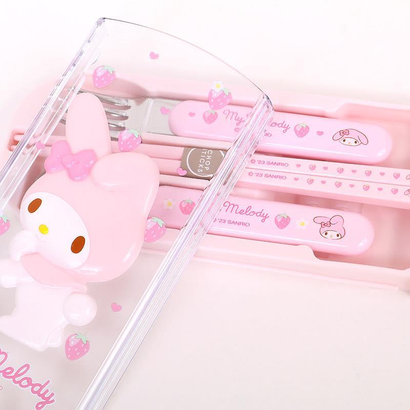 セーラームーン マイメロディ お弁当箱 カトラリー マグカップ セット マイメロディ レリーフ付きランチトリオセット スプーン