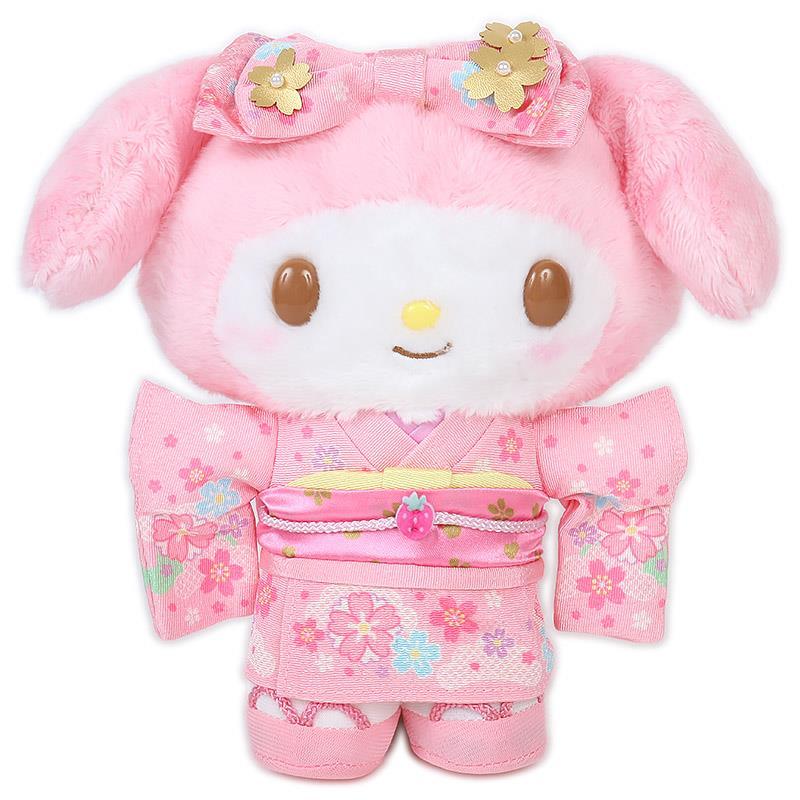 マイメロディ ぬいぐるみ 着物 和風 豪華な和柄の着物シリーズ