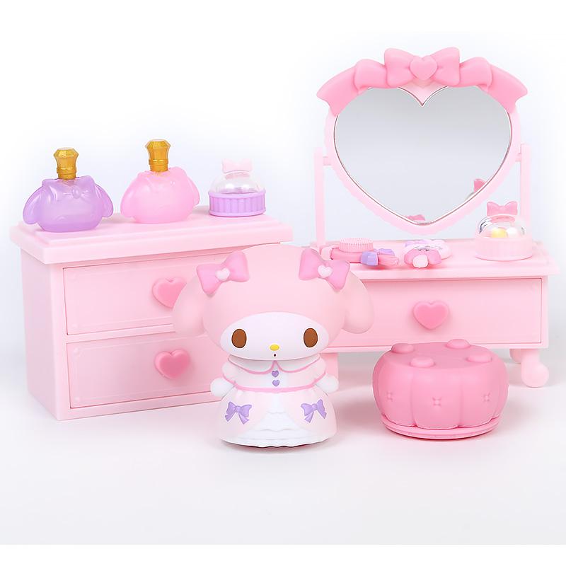 マイメロディ ドール&ドレッサー セット ドールハウス風 ミニチュア
