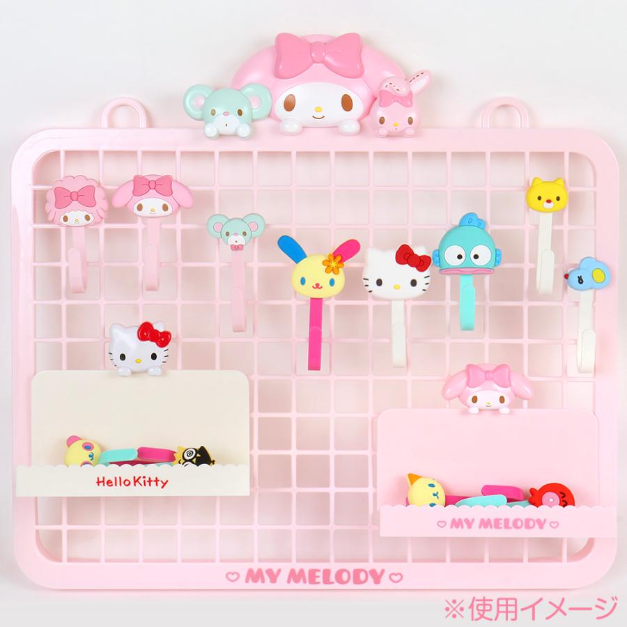 マイメロディ メッシュパネル ワイヤーネット インテリア 収納 飾り