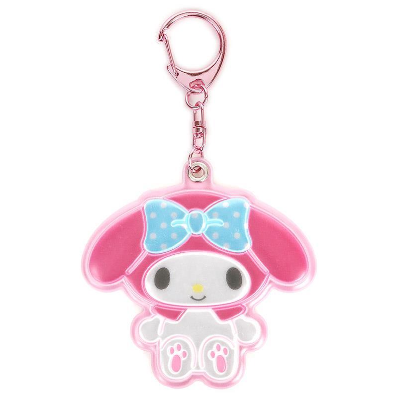 マイメロディ 反射キーホルダー ネームキーホルダー 交通安全