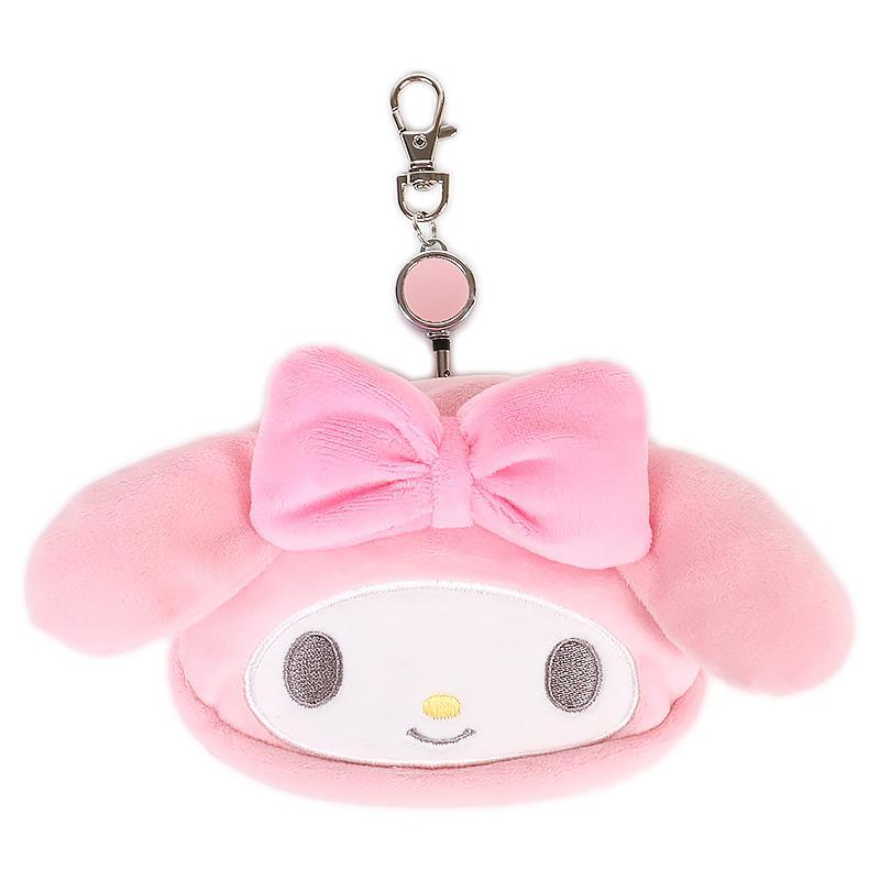 マイメロディ マスコット　パスケース　いちごいろのリボンデザイン　未開封 マイメロディ マスコット パスケース いちごいろのリボン