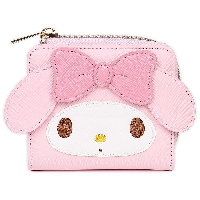 マイメロディ 財布 二つ折り ウォレット フェイス形 レディース 女性