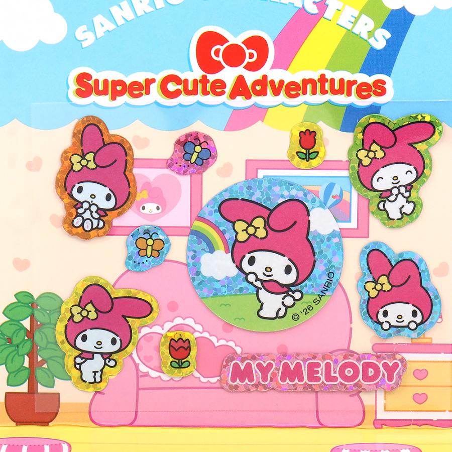 マイメロディ ストラップ＆シールセット スーパーキュート