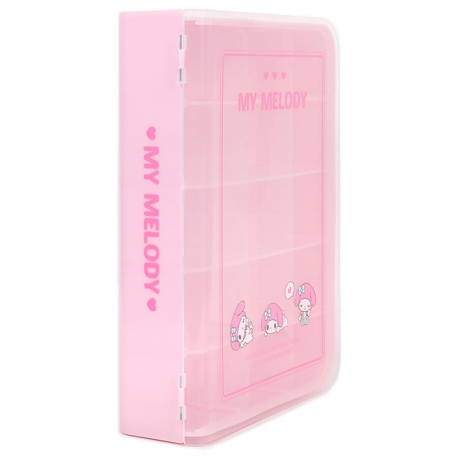 マイメロディ ブック形収納ケース M 小物入れ 透明フタ インテリア 新