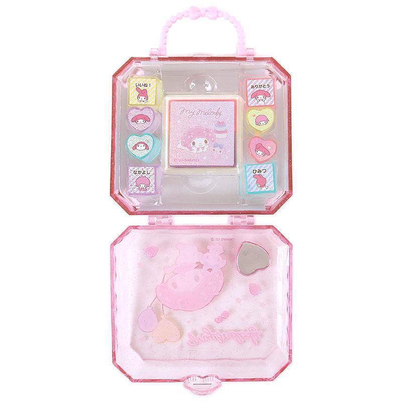 マイメロディ スタンプセット 宝石箱のようなケース入り 子ども キッズ