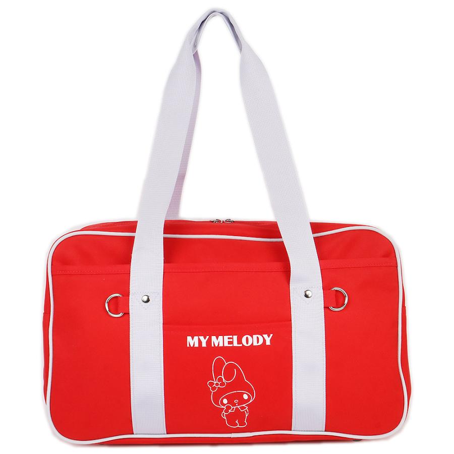 マイメロディ カラフルBIGバッグ スクールバッグ 多ポケット トート
