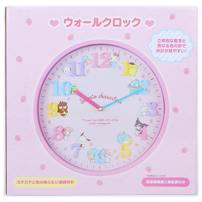 サンリオキャラクターズ ウォールクロック 壁掛け時計 おしゃれ