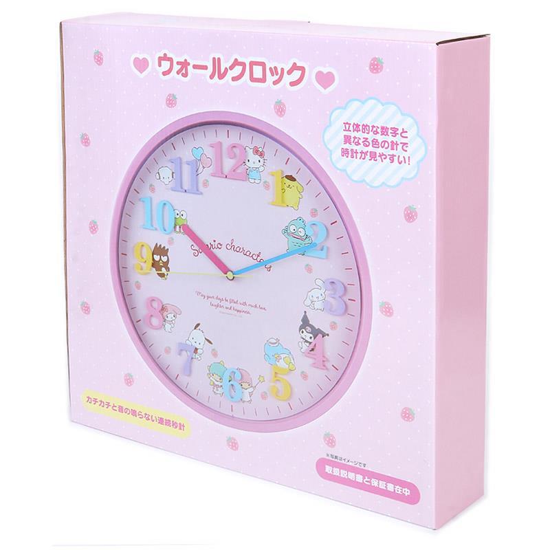 サンリオキャラクターズ ウォールクロック 壁掛け時計 おしゃれ