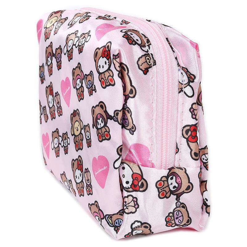 サンリオキャラクターズ エコバッグ 折りたたみ サテン 収納ポーチ付き