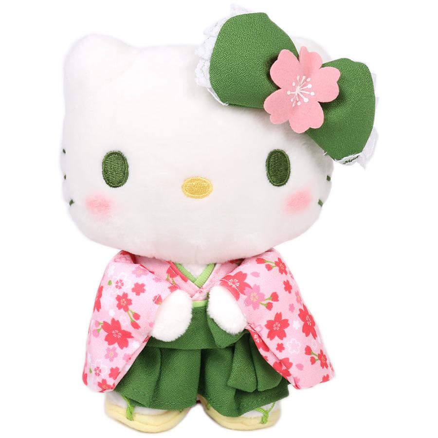 ハローキティ ぬいぐるみ S 抹茶着物 サンリオ キャラクター