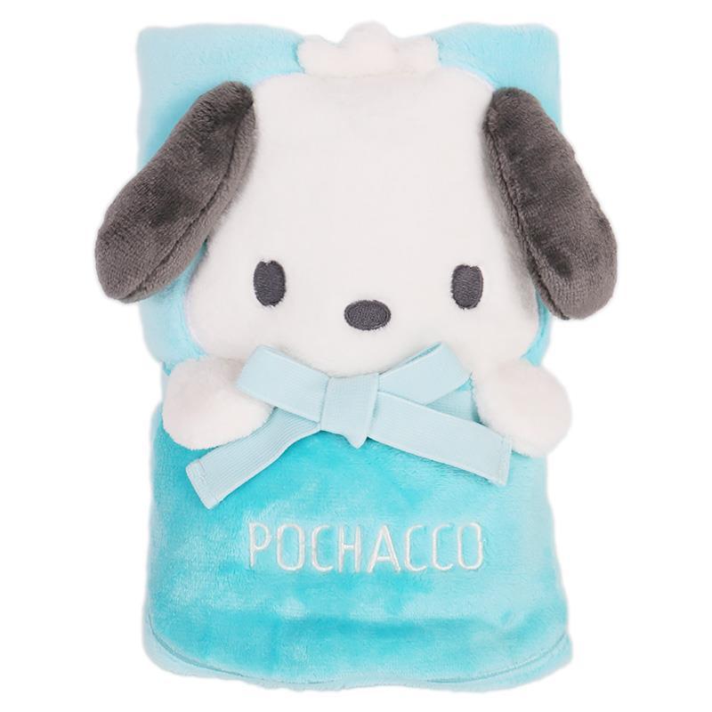 ポチャッコ 2WAYブランケット ひざ掛け ケープ 毛布 あったか