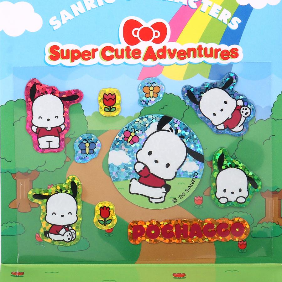 ポチャッコ ストラップ＆シールセット スーパーキュートアドベンチャー