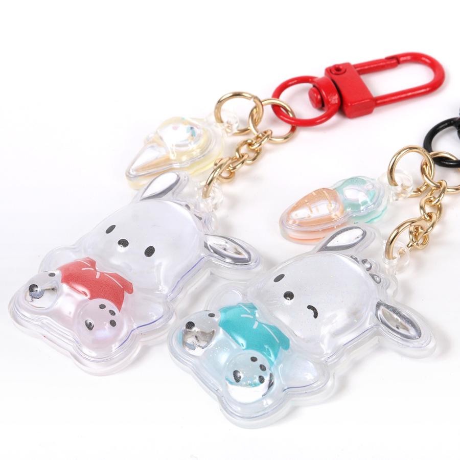 ポチャッコ アクリルキーホルダー 2個セット 半立体 お揃いニコにこ
