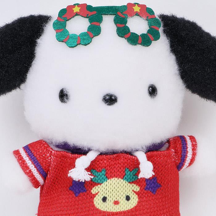 ポチャッコ マスコットホルダー クリスマスセーターデザイン サンリオ