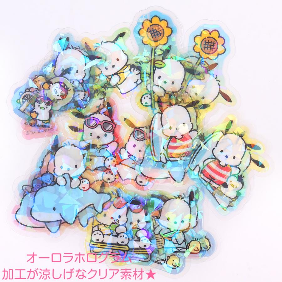 ポチャッコ 夏シール シールセット ドリンク オーロラホログラム加工