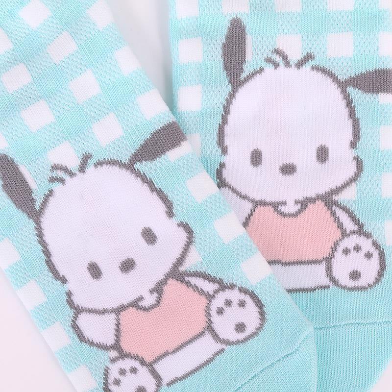 ポチャッコ ソックス 靴下 チェック レディース 女子 女の子 おしゃれ かわいい サンリオ sanrio キャラクター｜charahouse｜03