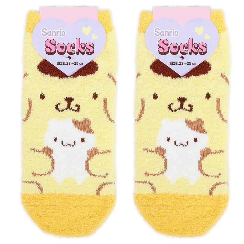 ポムポムプリン もこもこソックス 靴下 あったかい 防寒 女性