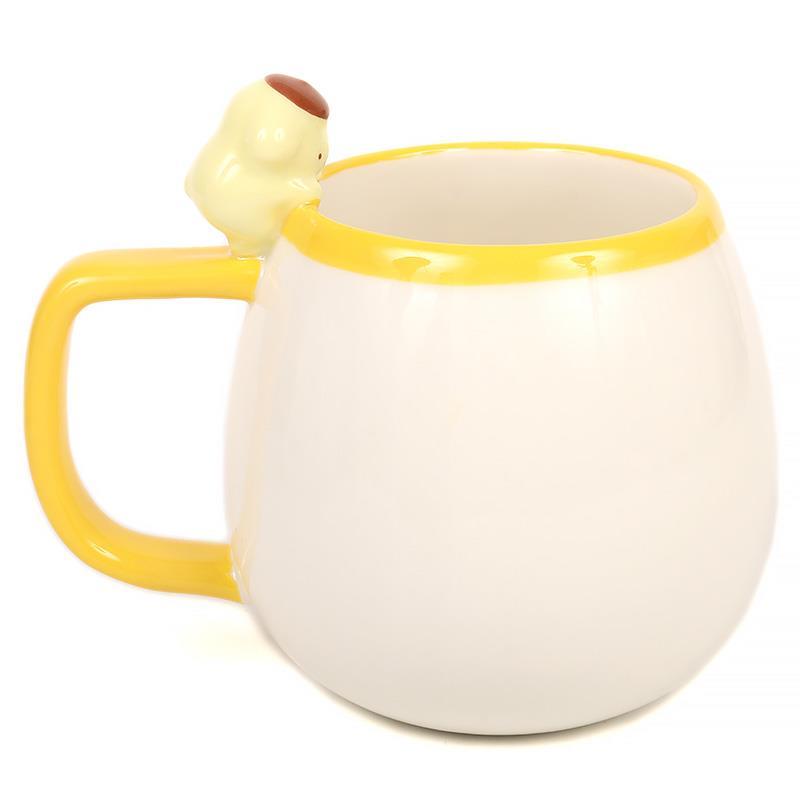 ポムポムプリン マスコット付きマグカップ 400ml 可愛い 食器 サンリオ
