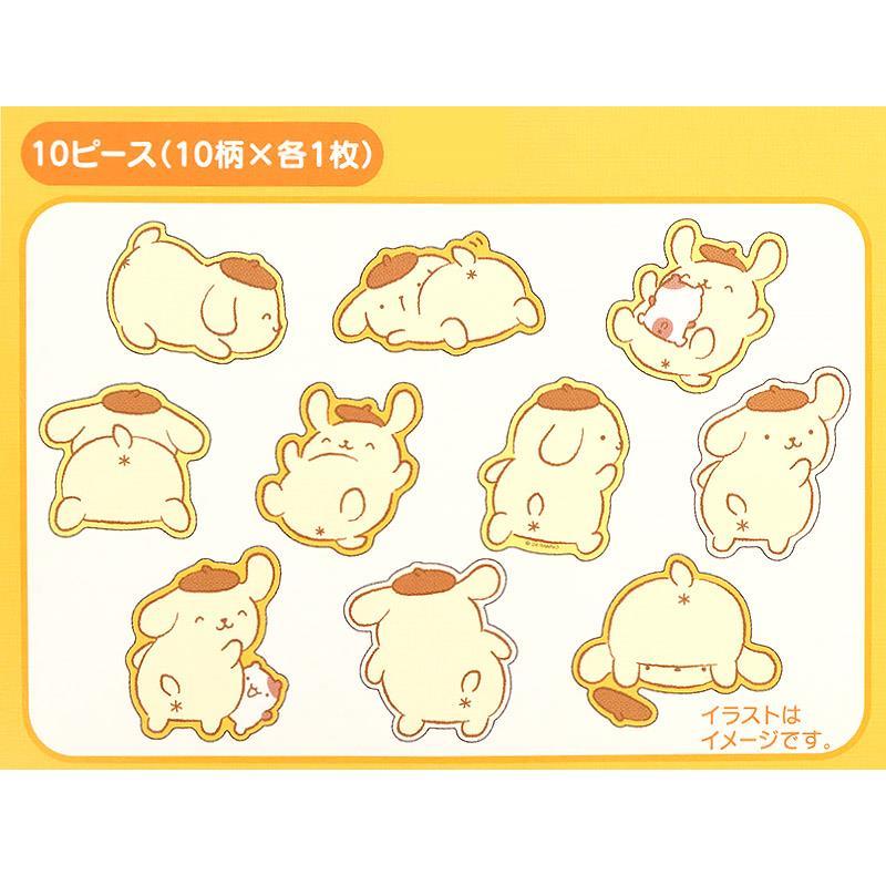 ポムポムプリン ステッカーセット シールセット 日本製 おしりぷりぷり  