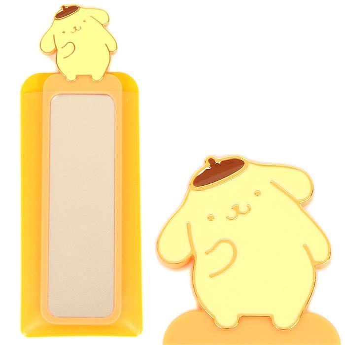ポムポムプリン コンパクトミラー 鏡 収納ケース付き サンリオ sanrio