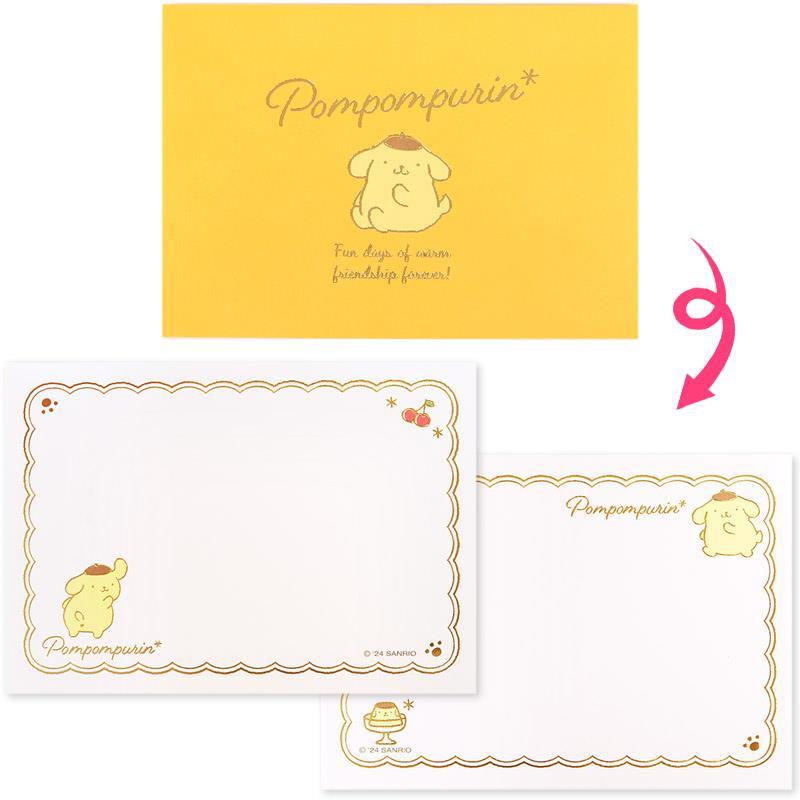 ポムポムプリン メッセージミニパット 金箔押し メッセージカード