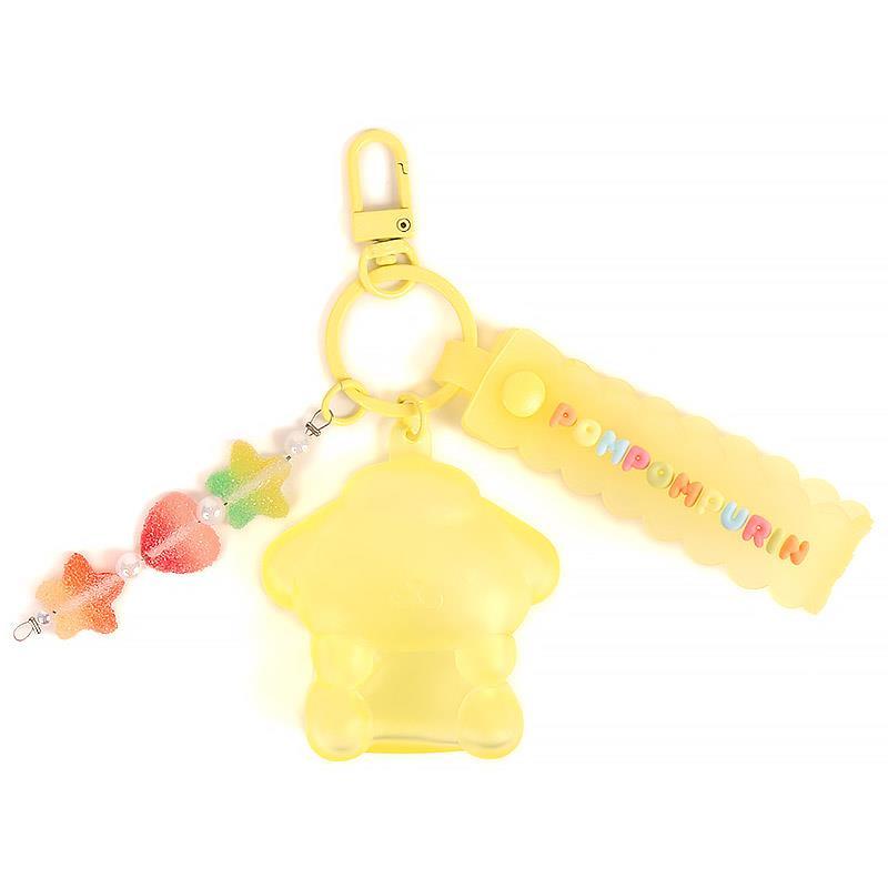 MINISO サンリオ キャラクター ポムポムプリン キーホルダー チャーム ポムポムプリン キーホルダー バッグチャーム グミキャンディ サンリオ