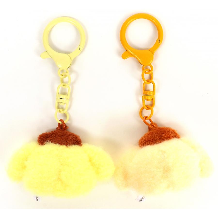 ポムポムプリン ミニマスコットキーホルダー 2個セット お揃いニコにこ