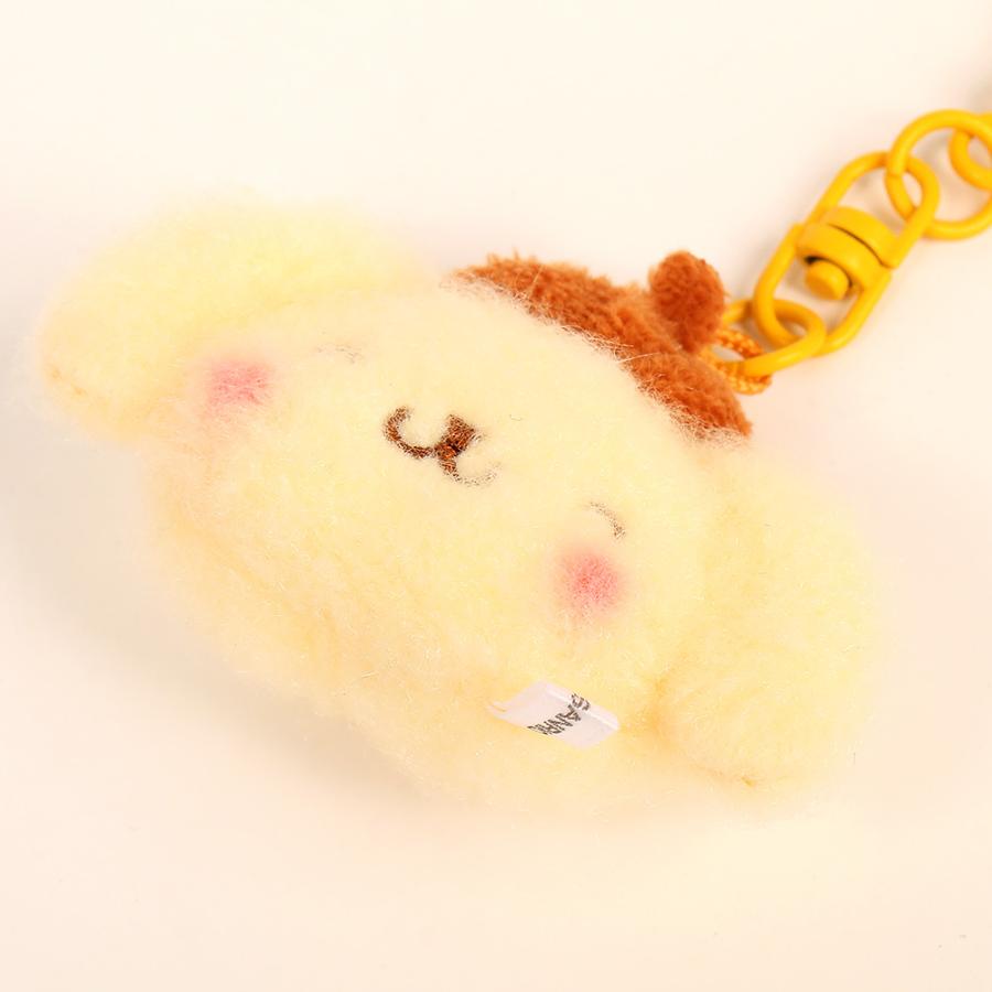 ポムポムプリン ミニマスコットキーホルダー 2個セット お揃いニコにこ