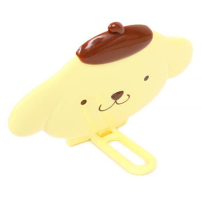 ポムポムプリン フェイス形ハンドミラー スタンドミラー 手鏡 サンリオ