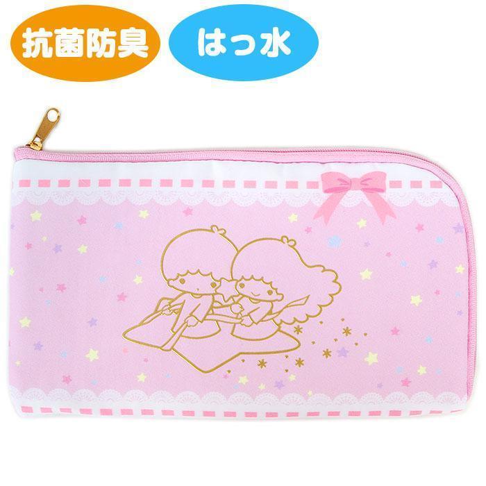 リトルツインスターズ キキララ マスクポーチ マルチポーチ 抗菌 防臭