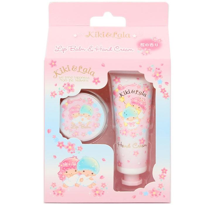リトルツインスターズ キキララ ハンドクリーム リップバームセット リップクリーム 桜の香り サンリオ Sanrio キャラクター サンリオ 桜モチー Ts01 キャラクターズショップ キラキラ 通販 Yahoo ショッピング