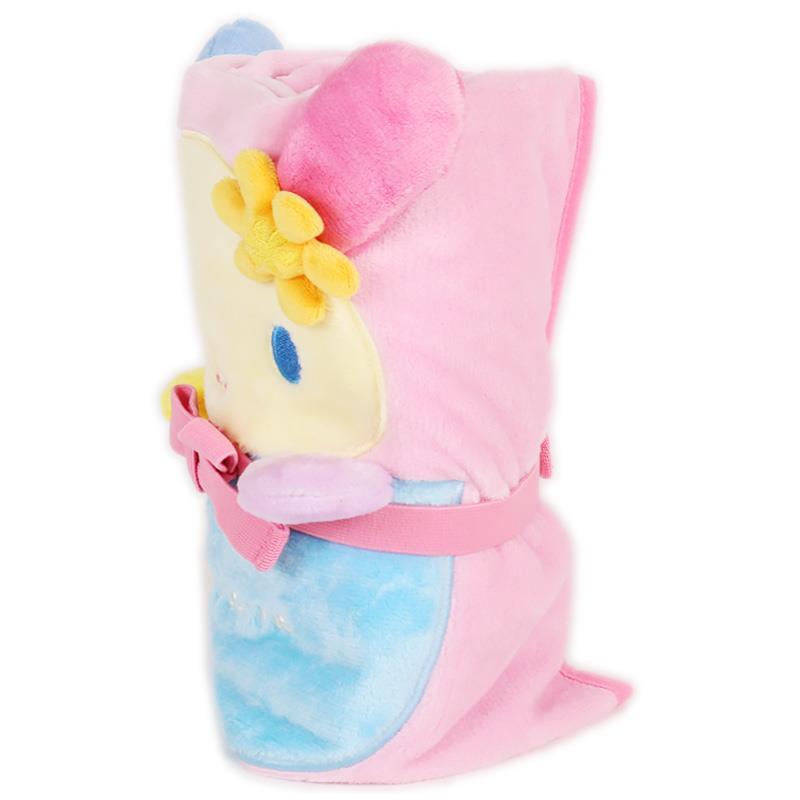 ウサハナ 2WAYブランケット ひざ掛け ケープ 毛布 あったか インテリア 