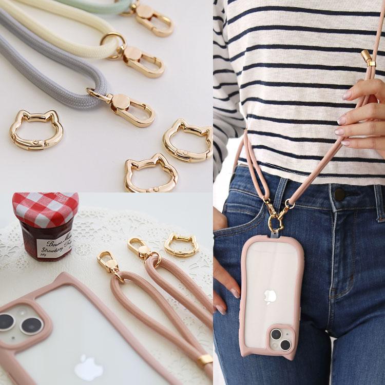 ZENIX DESIGN TECH スマホ ショルダーストラップ カラビナ付き スマホ