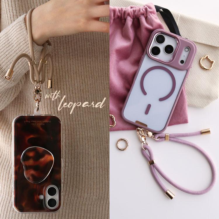 ZENIX DESIGN TECH スマホ ショルダーストラップ カラビナ付き スマホ