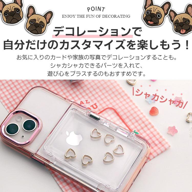ZENIX DESIGN TECH iPhone16 ケース クリア カード収納 iPhone15