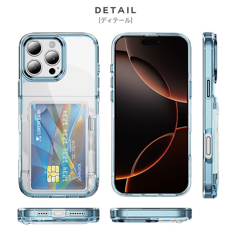 ZENIX DESIGN TECH iPhone16 ケース クリア カード収納 iPhone15