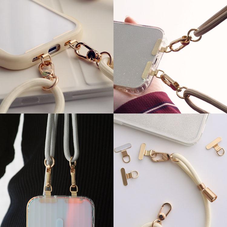 2箇所 スマホ ストラップ ホルダー ショルダー 2点吊り スマホストラップ ショルダーストラップ Android iPhone 肩掛け 首掛け 落下防止 ネックストラップ 韓国 | ZENIX DESIGN TECH | 16