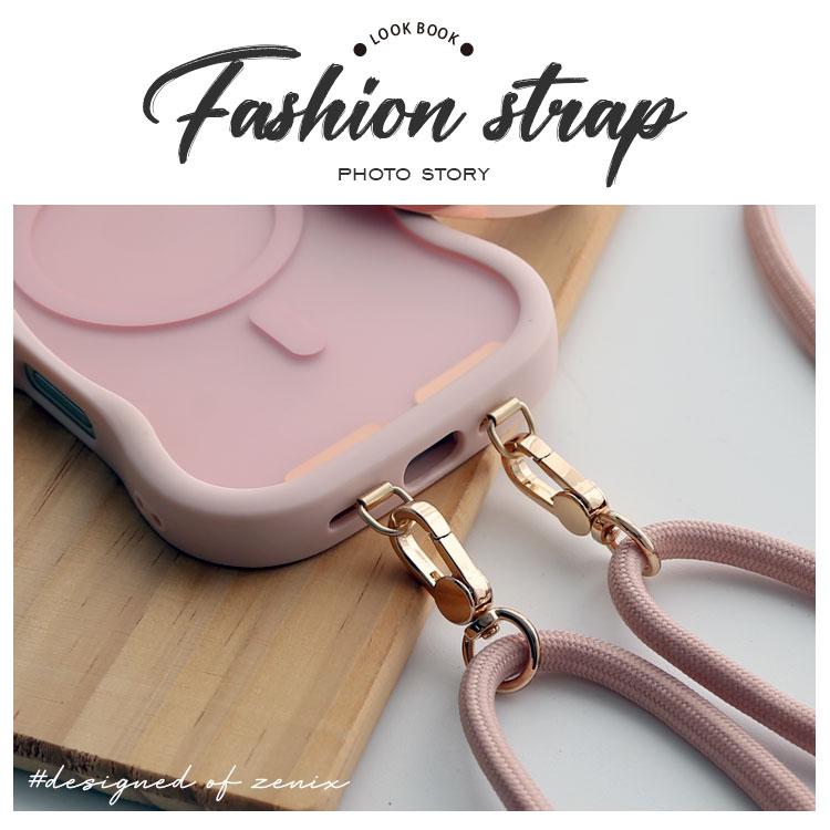 2箇所 スマホ ストラップ ホルダー ショルダー 2点吊り スマホストラップ ショルダーストラップ Android iPhone 肩掛け 首掛け 落下防止 ネックストラップ 韓国 | ZENIX DESIGN TECH | 13