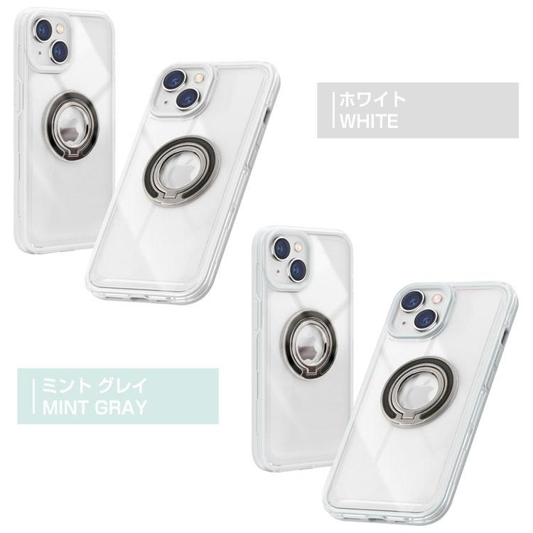 iPhone用ケース クリア&デザインセット ZENIX DESIGN TECH ワンコイン iPhone14 ケース クリア リング