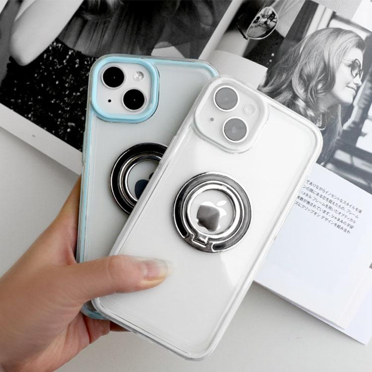 ZENIX DESIGN TECH ワンコイン iPhone14 ケース クリア リング